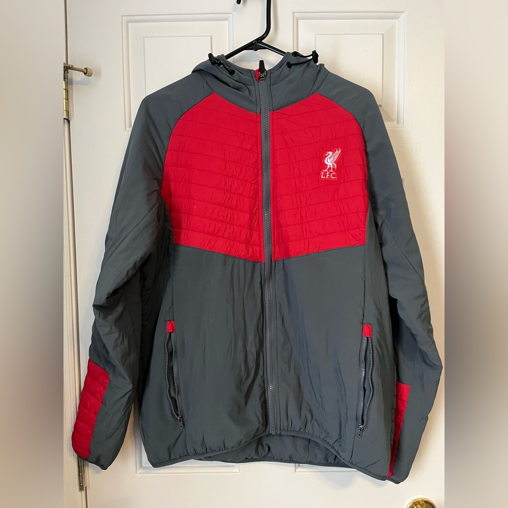 Liverpool Men's Red and Gray Performance Jacket